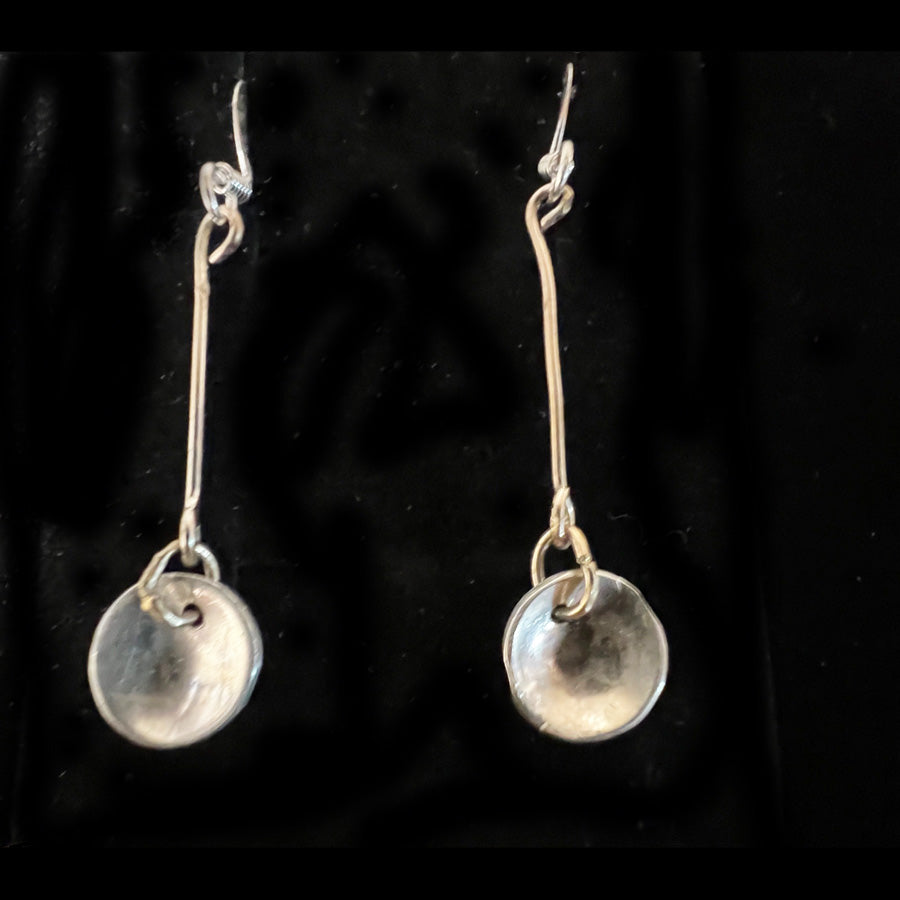 Sterling silver dangle earrings