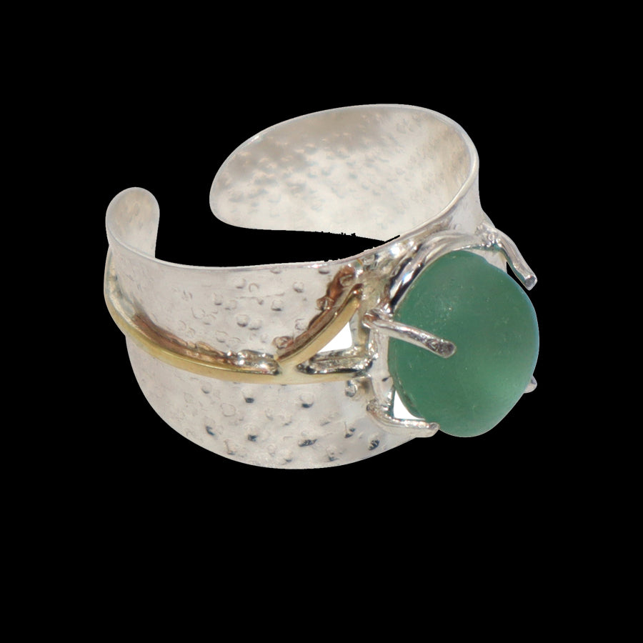 Women's silver cuff ring