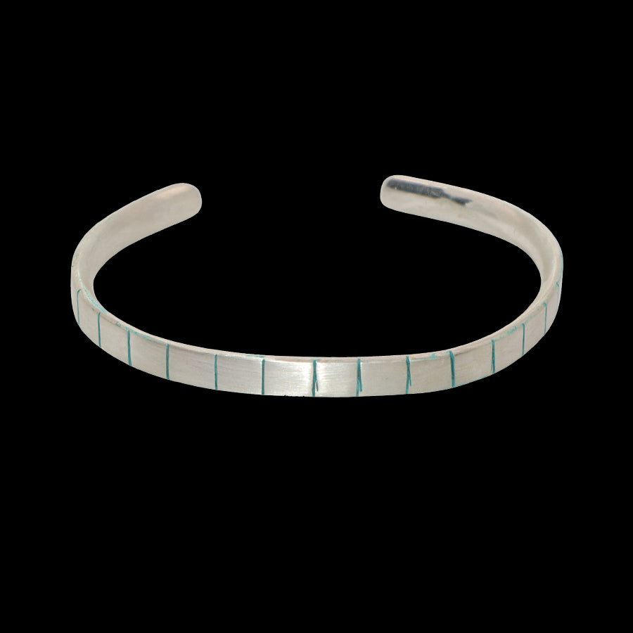 men's slotted sterling silver cuff