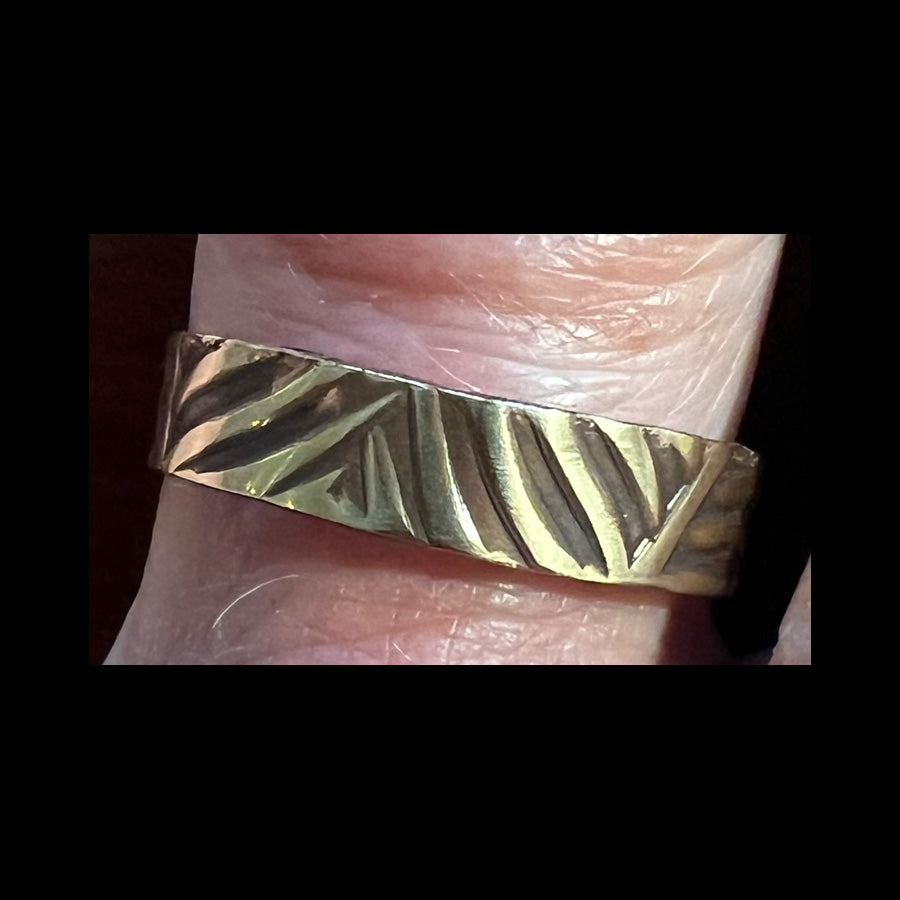 Polished Brass patina ring