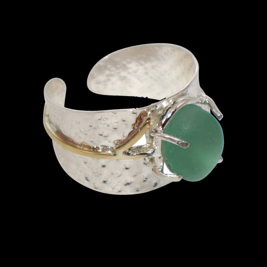 Women's silver cuff ring