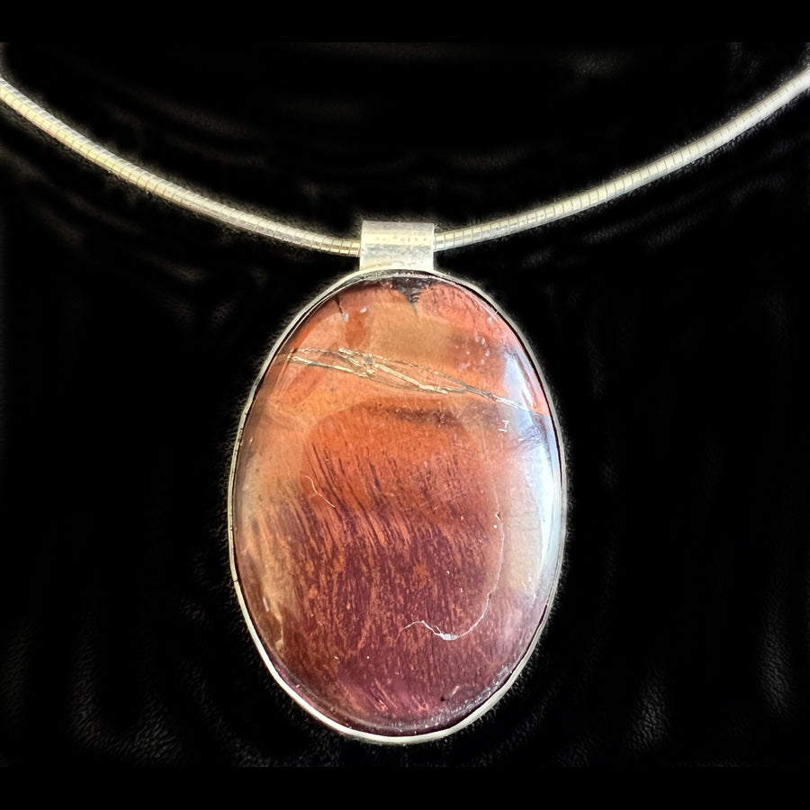 Semi-precious brown stone necklace