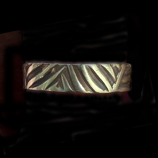 Polished Brass patina ring